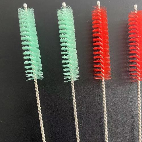 Test tube brush bottle nipple brush accessories stainless steel water bottle mouth brush cleaning brush cleaning colorful brush large quantity and favorable price