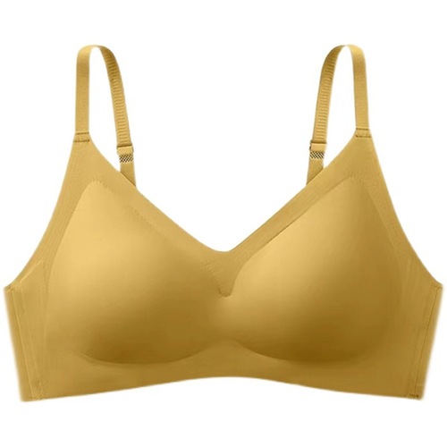 Seamless 3030 material latex underwear for women without rims small breasts push-up anti-sagging sports back bra summer thin