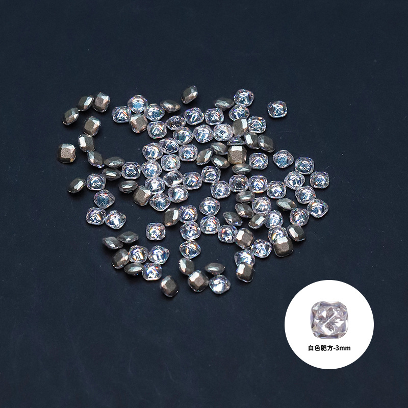 지르콘 화이트 팻 큐브 3mm [ZX069-21]