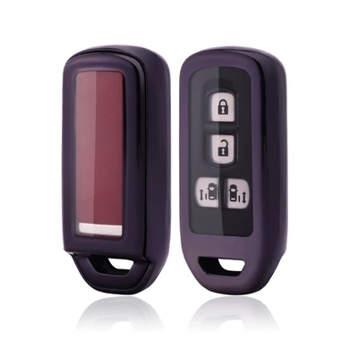 Wholesale car key cases suitable Car key bag - purple-black