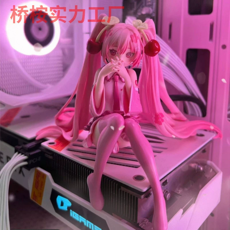 Sakura Hatsune Miku Miku instant noodle pressing cute car box desktop swing scenes scenery female model gift