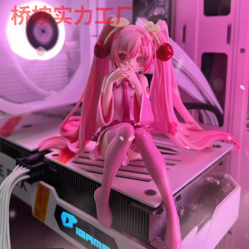 Sakura Hatsune Miku Miku instant noodle pressing cute car box desktop swing scenes scenery female model gift