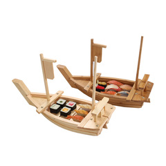 Wholesale bamboo wooden sushi boat luxury sashimi boat ice boat platter sushi Shengtai seafood plate Japanese cuisine sushi