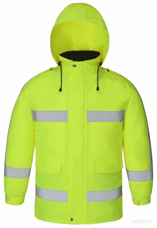 Reflective Down Down Coat Yellow Duty Down Jacket Reflective Duty Cotton-padded jacket Cold-proof Clothing Xinjiang Cold-proof Down