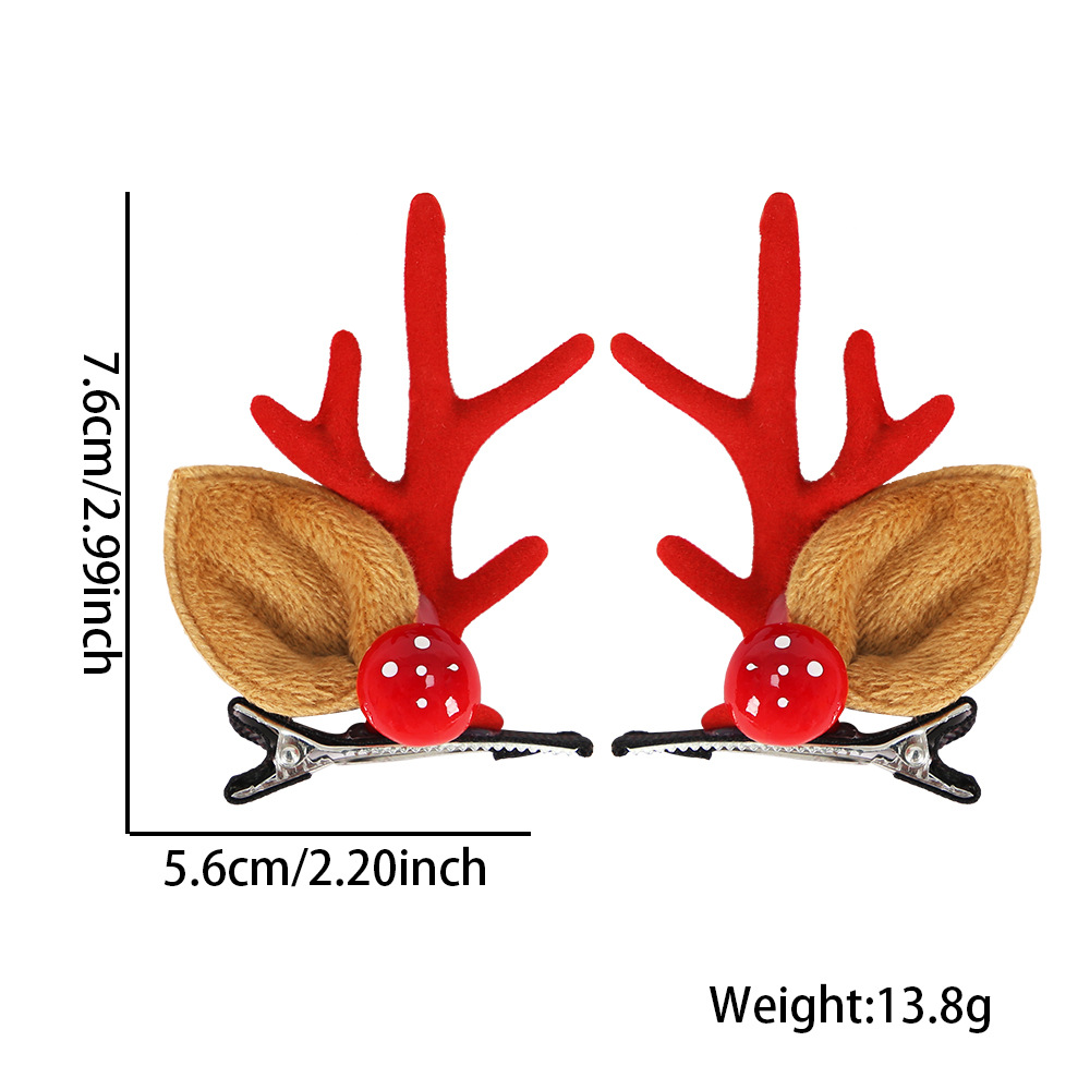 Cruzar la frontera Nueva horquilla de Navidad decoración del Partido de regalo de Navidad corbata de pico de pato clip arco campana clip