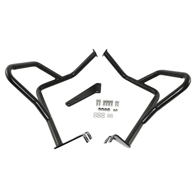Suitable for Kawasaki Versys 650 15-21 modified engine bumper engine anti-fall guard (Motorcycle bumper) - upper-guardrail-black