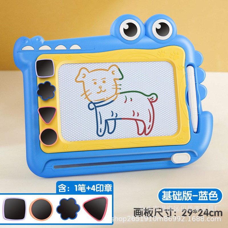 Caja de escritura de cocodrilo azul (E-commerce)