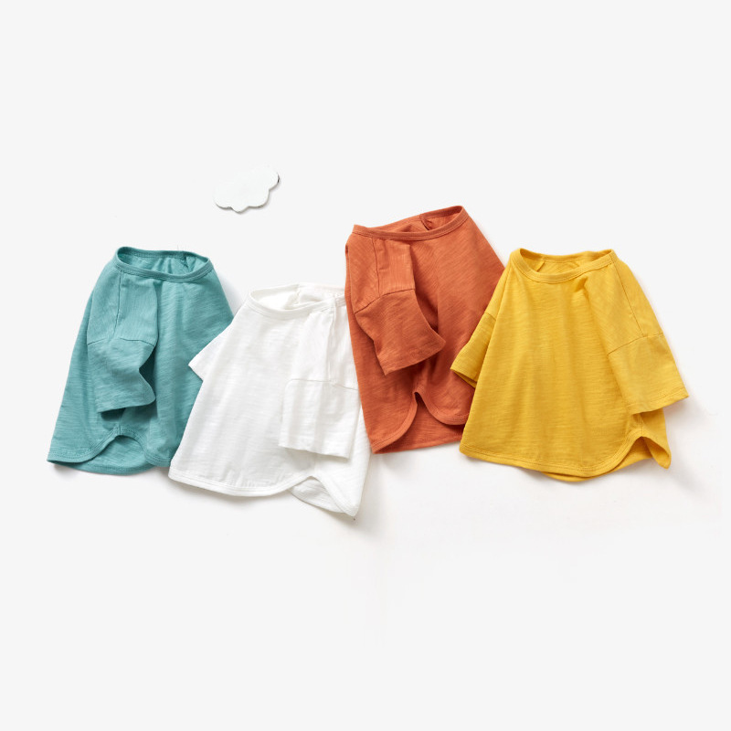 Children's thin bamboo cotton T-shirt for early age