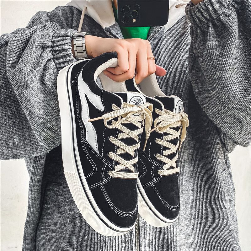 Canvas Shoes Men's Summer 2024 New Arrival Men's Shoes Fashionable All-Match Casual Sneakers Teenager Street Flat Trendy Shoes