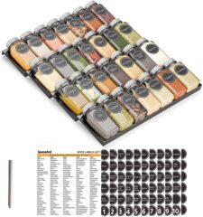 Amazon New Step Iron Spice Rack Drawer Storage Spice Shelf