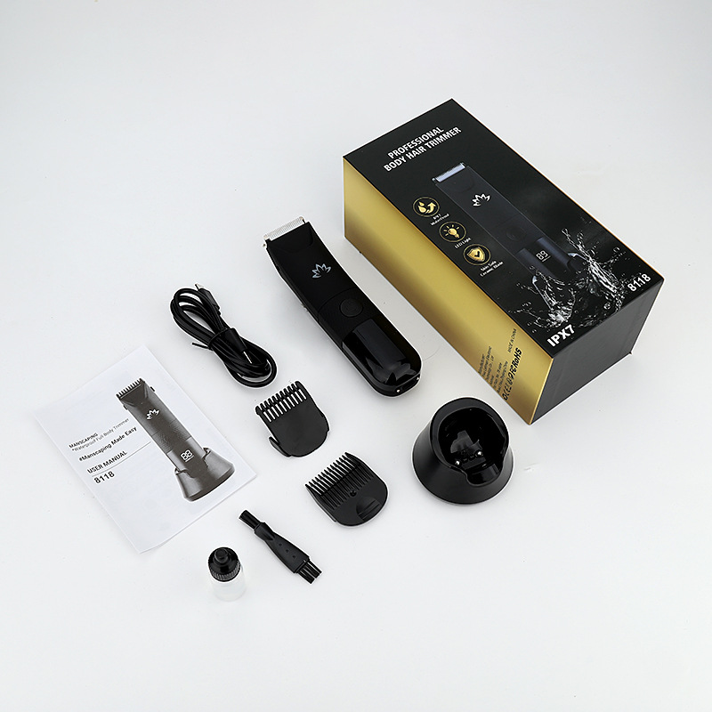 Corte de pelo eléctrico impermeable todo el cuerpo corte de pelo afeitar cuchillo de afeitar hombres y mujeres intimidad pubic pierna corte de pelo transfronterizo