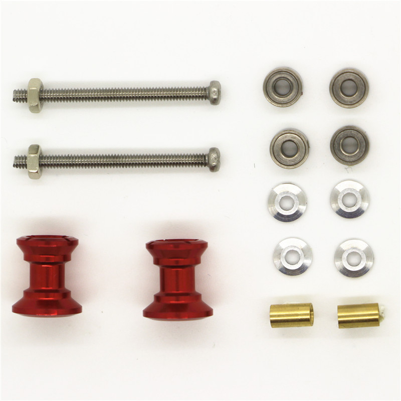 Self-made four-wheel drive accessories 9-8mm color 2-segment guide wheel, single price