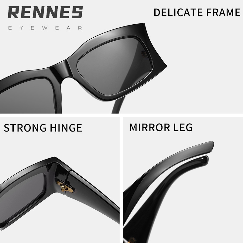 2024 nuevo estilo europeo y americano clásico retro caja letra B tiro callejero gafas de sol todo fósforo gafas de sol de protección UV para exteriores