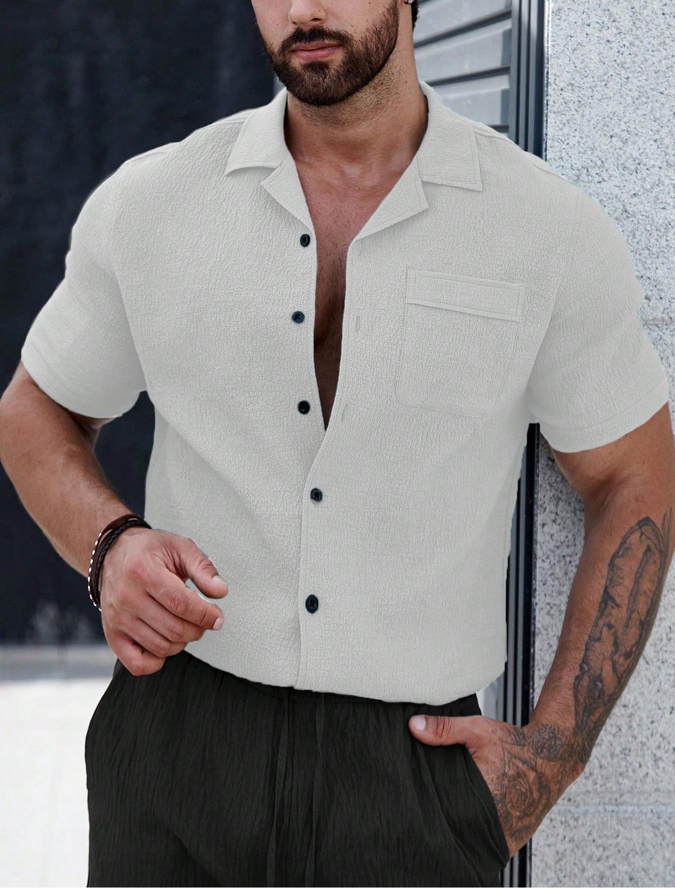 Transfronterizos Europa y América Amazon hombre verano nuevo transpirable no caliente camisa universal camiseta casual ligera y madura camiseta superior hombre