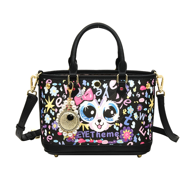 Bolsas casuales de moda personales para mujeres impresión de dibujos animados suave bolsas de moda 2025 ojos grandes 2836 #