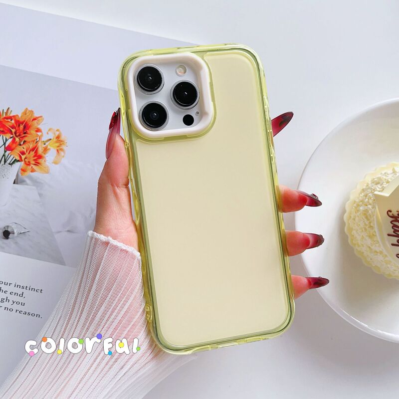 2-in-1アクリル大穴付き、16pro、Apple 13、15、14、17対応、ゼリー状ウェーブカラーのミラー仕上げスマホケース|undefined