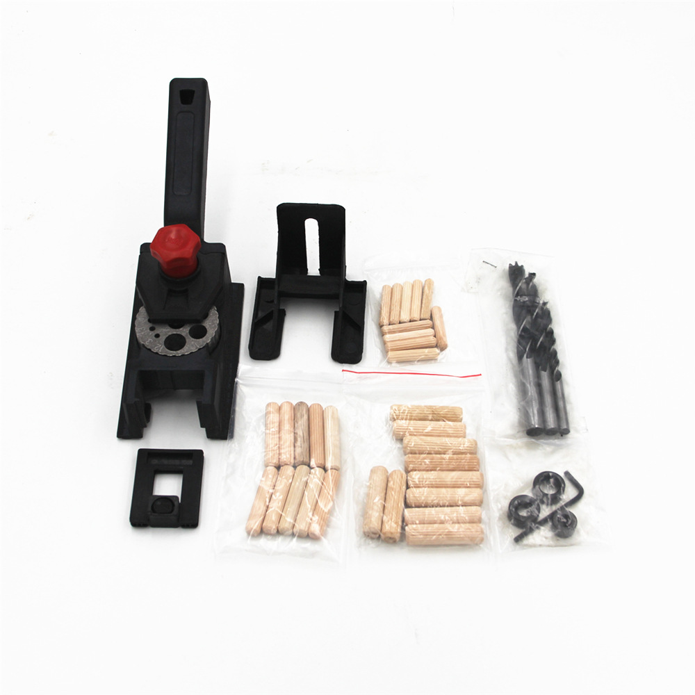 Transfronterizo de 10 hoyos de carpintería punzonado dispositivo de fijación de límite de posicionamiento DIY Carpintería 3-12mm anillo de límite de perforación traje