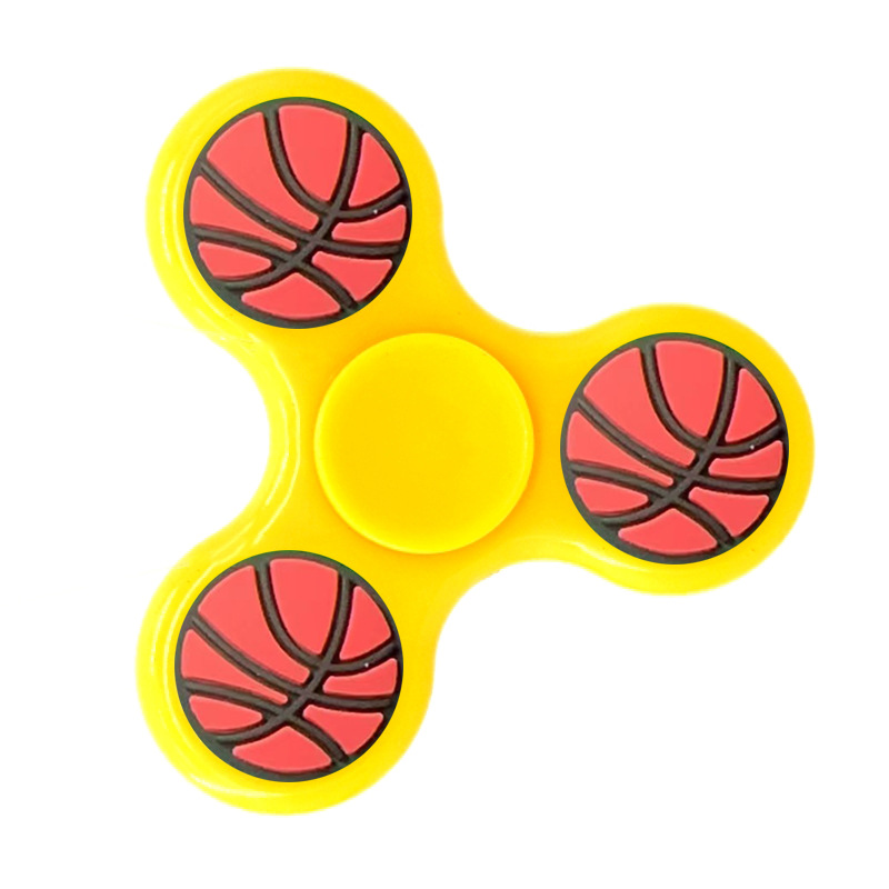 Giroscopio dedo metal tres hojas, galvanizado electroforesis, juguete exclusivo, producción fábrica directa.