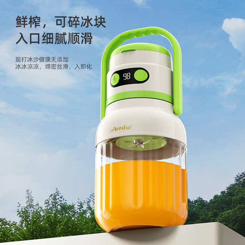Cross-Border Juicer, Large Capacity, Portable, Small Household Milkshake and Juice Maker, Juicer Cup, Ton-Ton Bucket, Food Processor, New Model