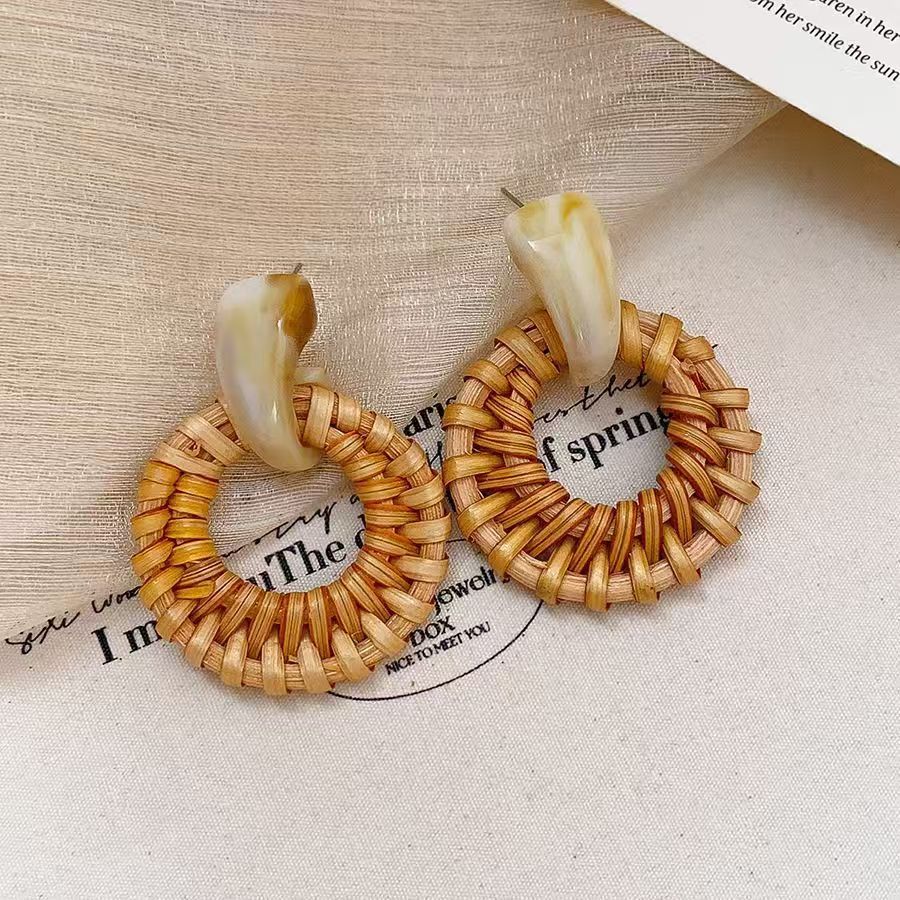 Caña de caída pendientes simple gancho bohemio nicho de moda temperamento de alta sensación auriculares al por mayor mujeres image 6