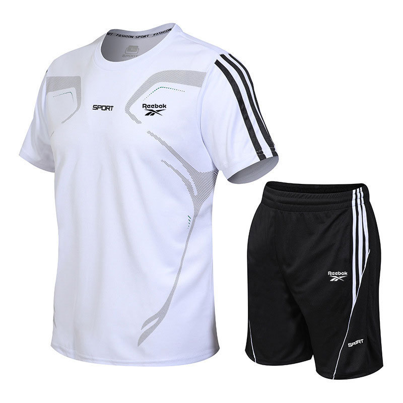 Sports suit, summer quick dry laundry basket, basketball uniform for gym, body-friendly shorts, for running, with short sleeve, feather stuffing, loose fit 3
