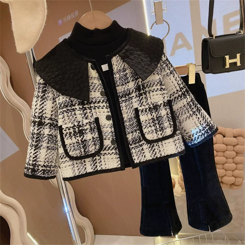 Детская зимняя куртка для сохранения тепла, корейский стиль, стиль Chanel