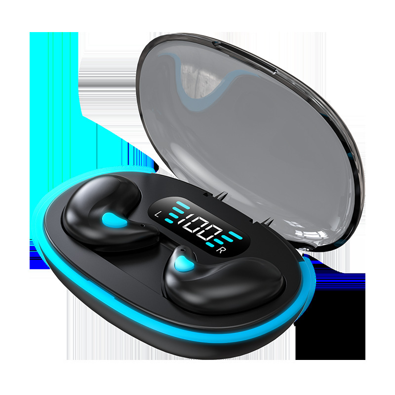 Auriculares Bluetooth de Conducción Ósea para Dormir X55 Invisibles con Pantalla Digital