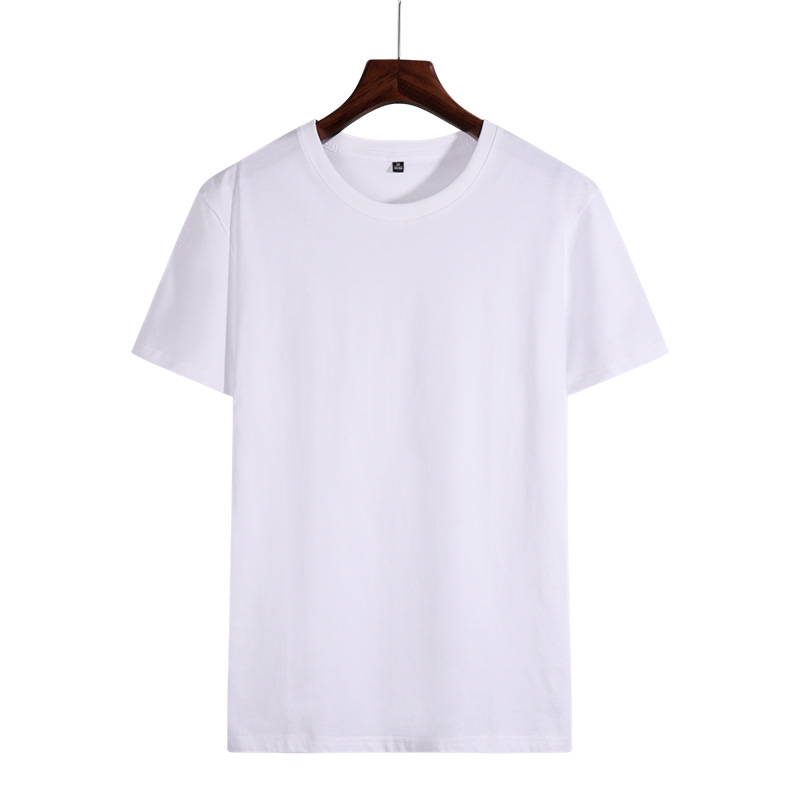 Xinjiang camiseta de algodón de vello largo 180g personalizada camiseta cultural de publicidad impresión bordada LOGO camiseta de actividad grupal personalizada