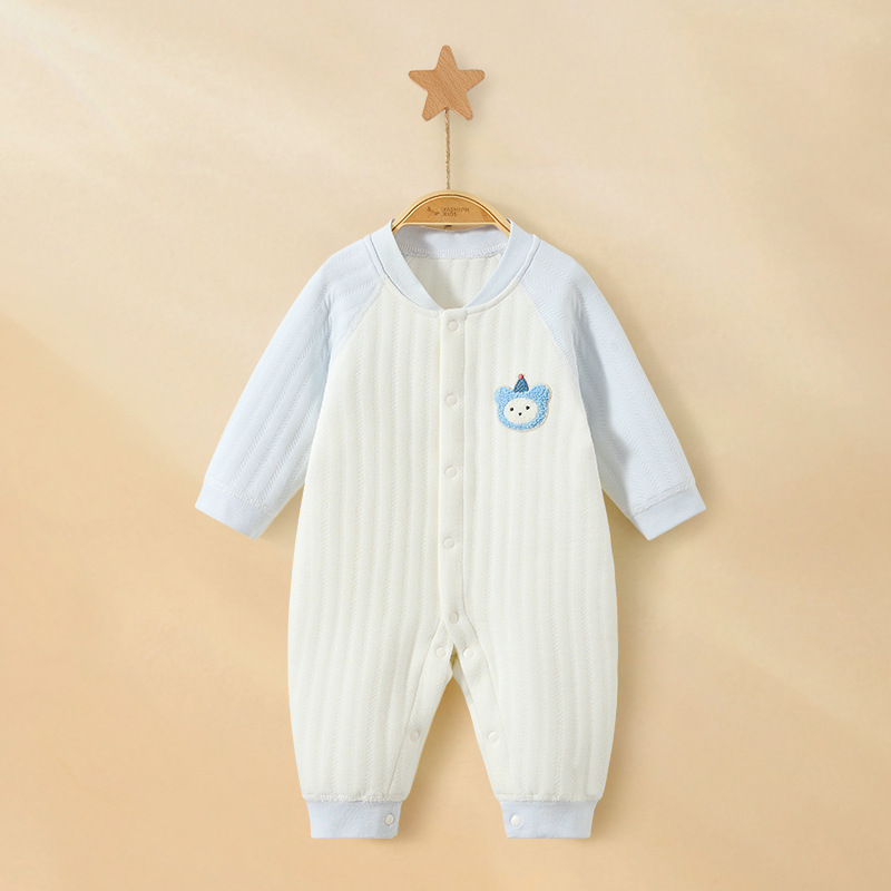 Primavera, otoño, invierno, bata de algodón para bebés, ropa de invierno para niños calientes, ropa de recién nacidos