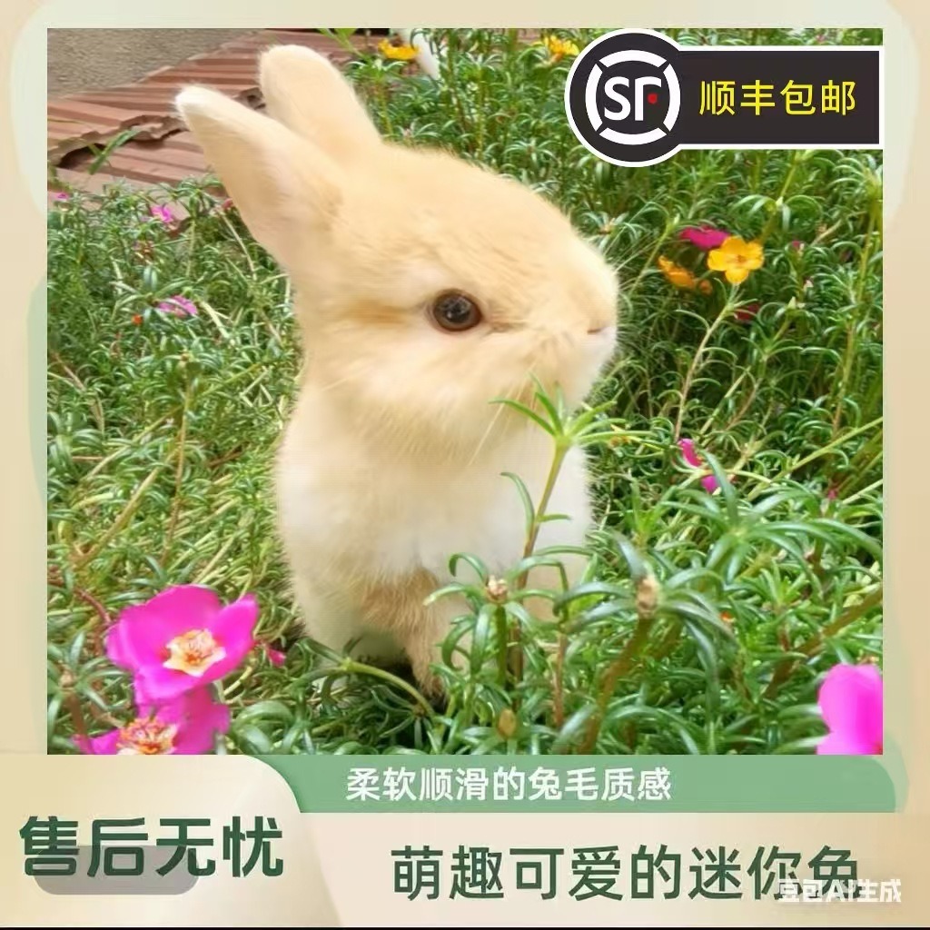 SF Express Live Animals Dwarf Rabbit Live Pet Retail Wholesale Pet Rabbit Lop Rabbit Dodge Rabbit Shipping