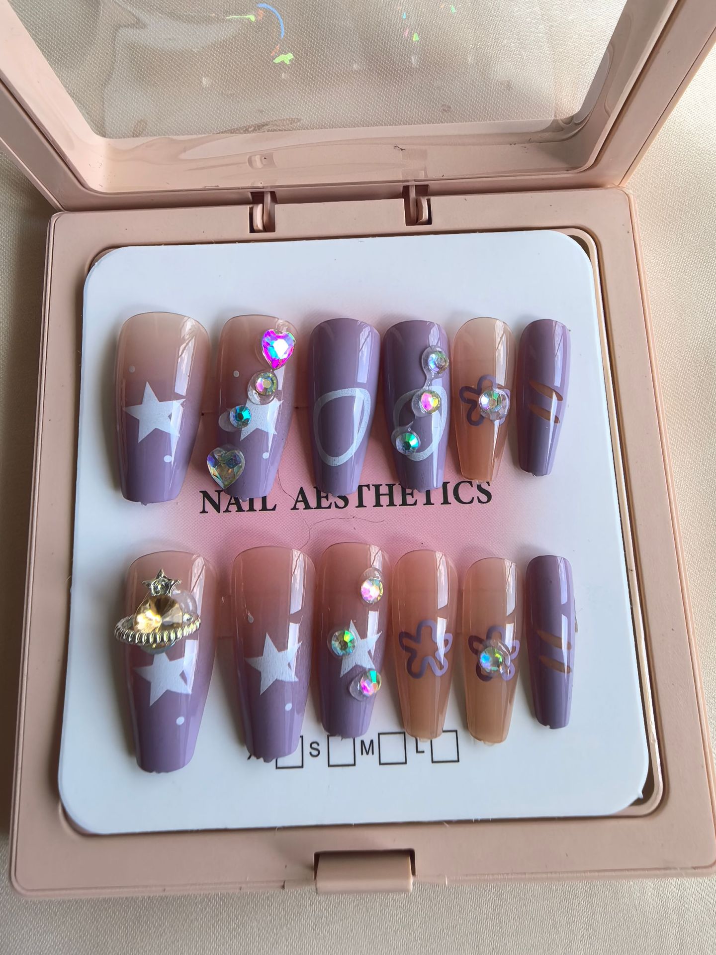 Caja de exhibición marco de fotos más taladro manicure suministro fuente de uñas DIY francés color delgado manicure falso salón al por mayor