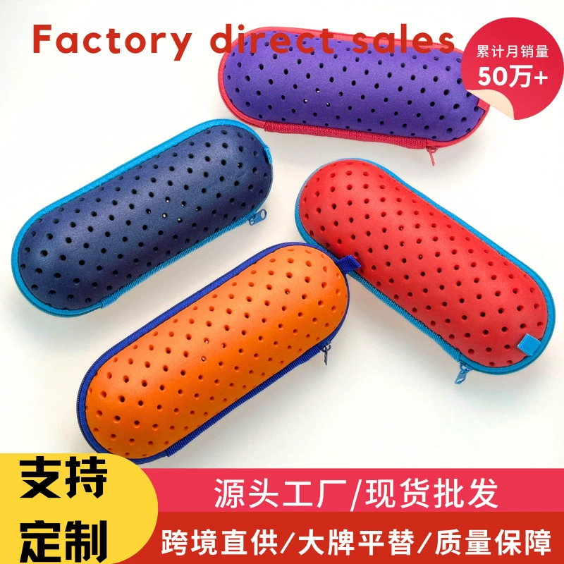 EVA Зеркало Коробка Цветная полая сумка для хранения зеркал для плавания на открытом воздухе Водонепроницаемая коробка для хранения Круглые отверстия через границу спот