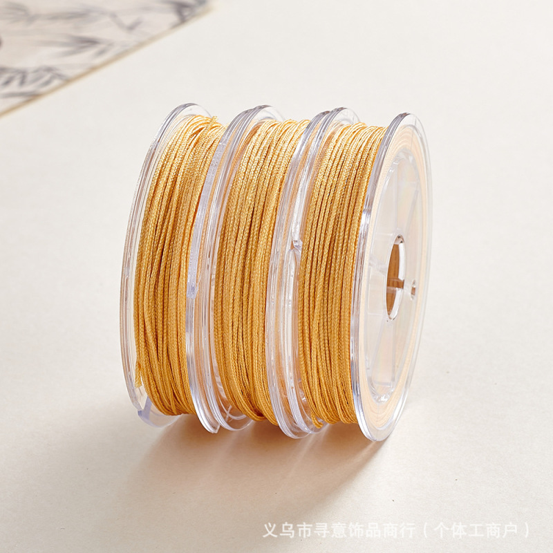 No.72 翡翠糸 カラーロープ 編みロープ ジュエリー ビーズ糸 手作り diy ブレスレット 文具糸 赤いロープ 手編み素材|undefined