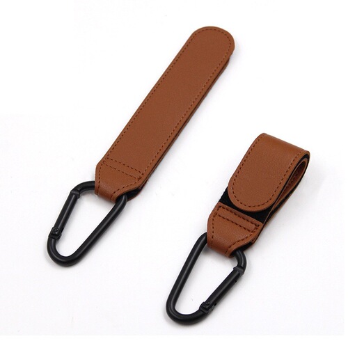 Multifunctional baby stroller electric bicycle bicycle car Velcro leather hook carabiner self-adhesive belt buckle
