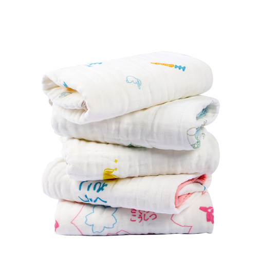 Baby pure cotton super soft newborn belly towel face towel children's towel adult gauze towel 35*75CM