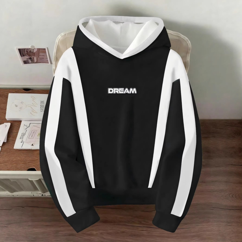 Simple Style Spring and Autumn Lightweight Breathable Men's Hoodie 2026 New Color-Block Striped Everyday Versatile Top Simple Style Spring and Autumn Lightweight Breathable Men's Hoodie 2026 New Color-Block Striped Everyday Versatile Top
