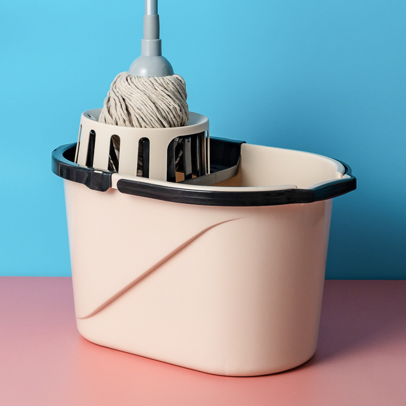 Hand pressure squeeze old-fashioned washing mop bucket thickened mop twist bucket household wring bucket cleaning bucket mop pressure drying bucket