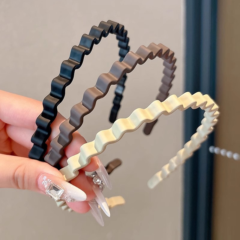 Simple retro ondas de cabello para mujeres lavado de la cara artefacto de acabado de cabello invisible no compresión de cabello toque de cabello