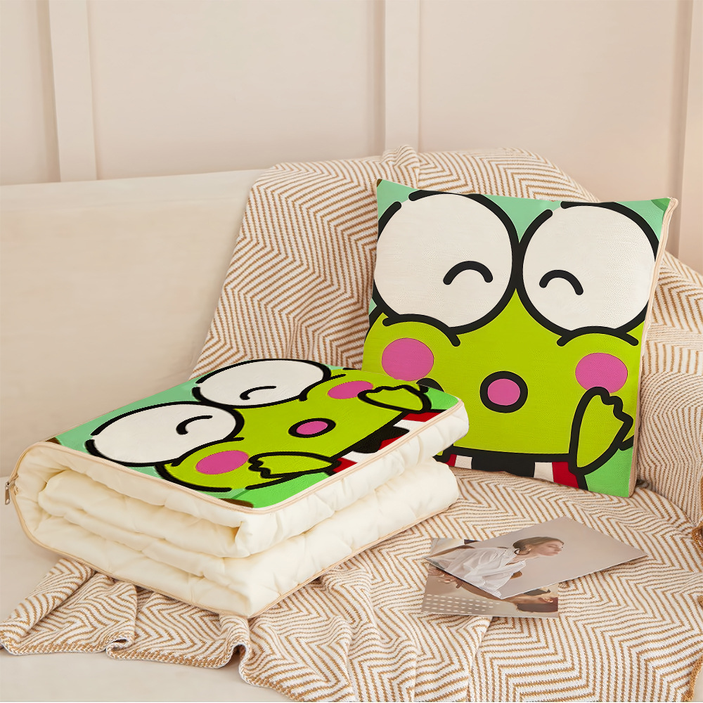 Big-Eyed Frog Pillow Cartoon Cute Nap Pillow Sofa Bedroom Decoration Cushion Cushion Male and Female Student Day Gift