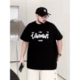 宽松薄款加大码印花五分袖