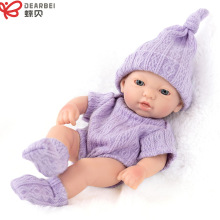 跨境新款重生娃娃7寸婴儿软胶安抚玩偶搪胶公仔儿童玩具批发代发