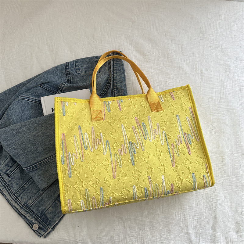 Bolsa de tela de gran capacidad para mujeres 2024 bolsas de compras de mano de dibujos animados japoneses bolsas de viaje bolsas de mamá