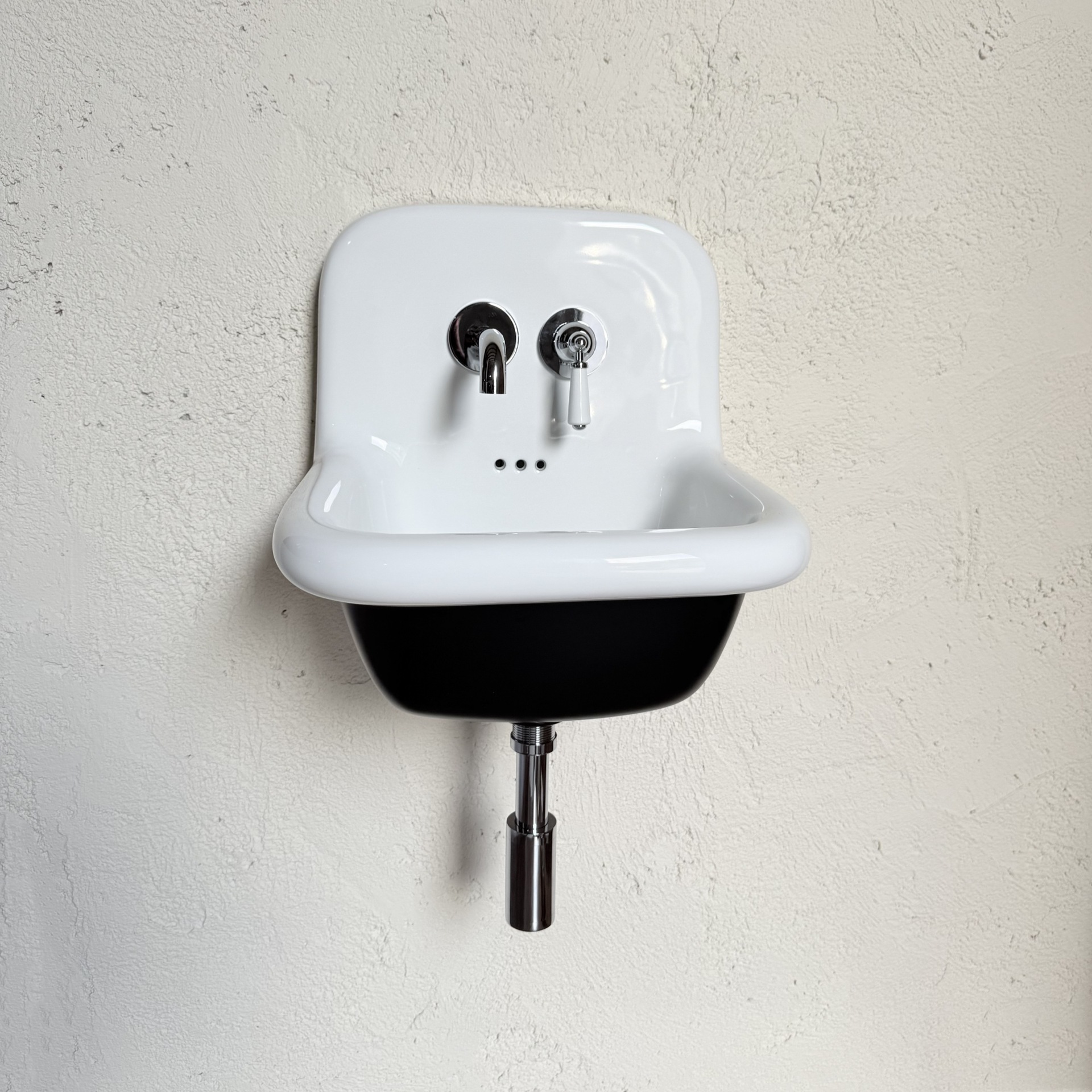 Wall-Mounted Round Small-Sized Washbasin, Wall-Mounted Small Space Balcony Ultra-Deep Basin