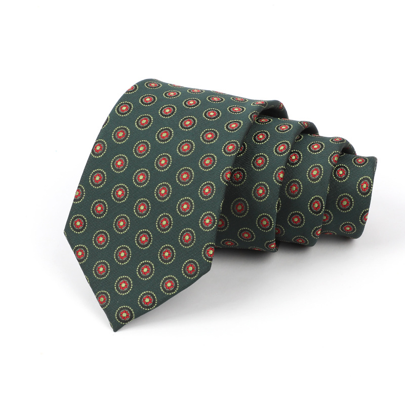Corbata de hombre jacquard bordado 8CM poliéster seda corbata tejida hombre sentido superior l corbata logo diseño y producción