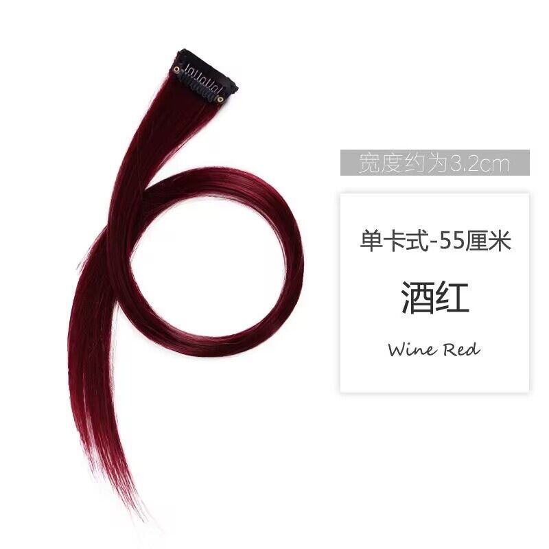 Color oreja teñido peluca de seda de alta temperatura teñido clip de cabello invisible natural una pieza de extensión de cabello sin marcas al por mayor