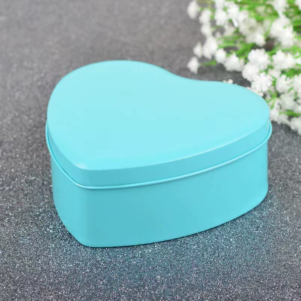 5 match the blue heart-shaped iron box-satin cloth