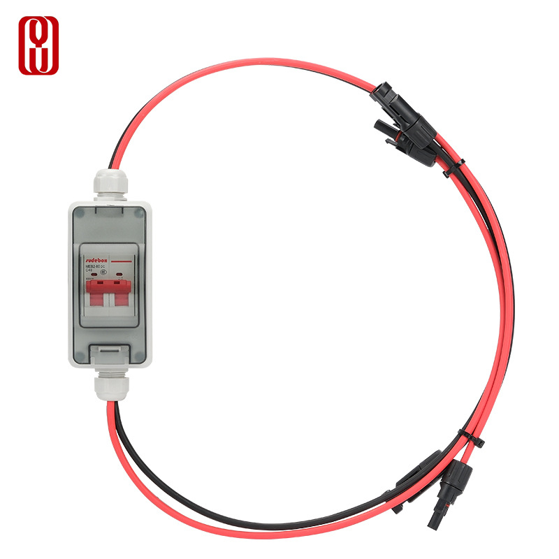 Interruptor de circuito transfronterizo fotovoltaico DC bus interruptor de interruptor de caja de distribución 2P a prueba de agua fábrica de interruptores
