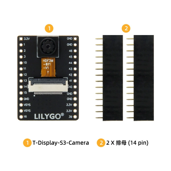 T-Display-S3-AMOLED (модуль камеры)