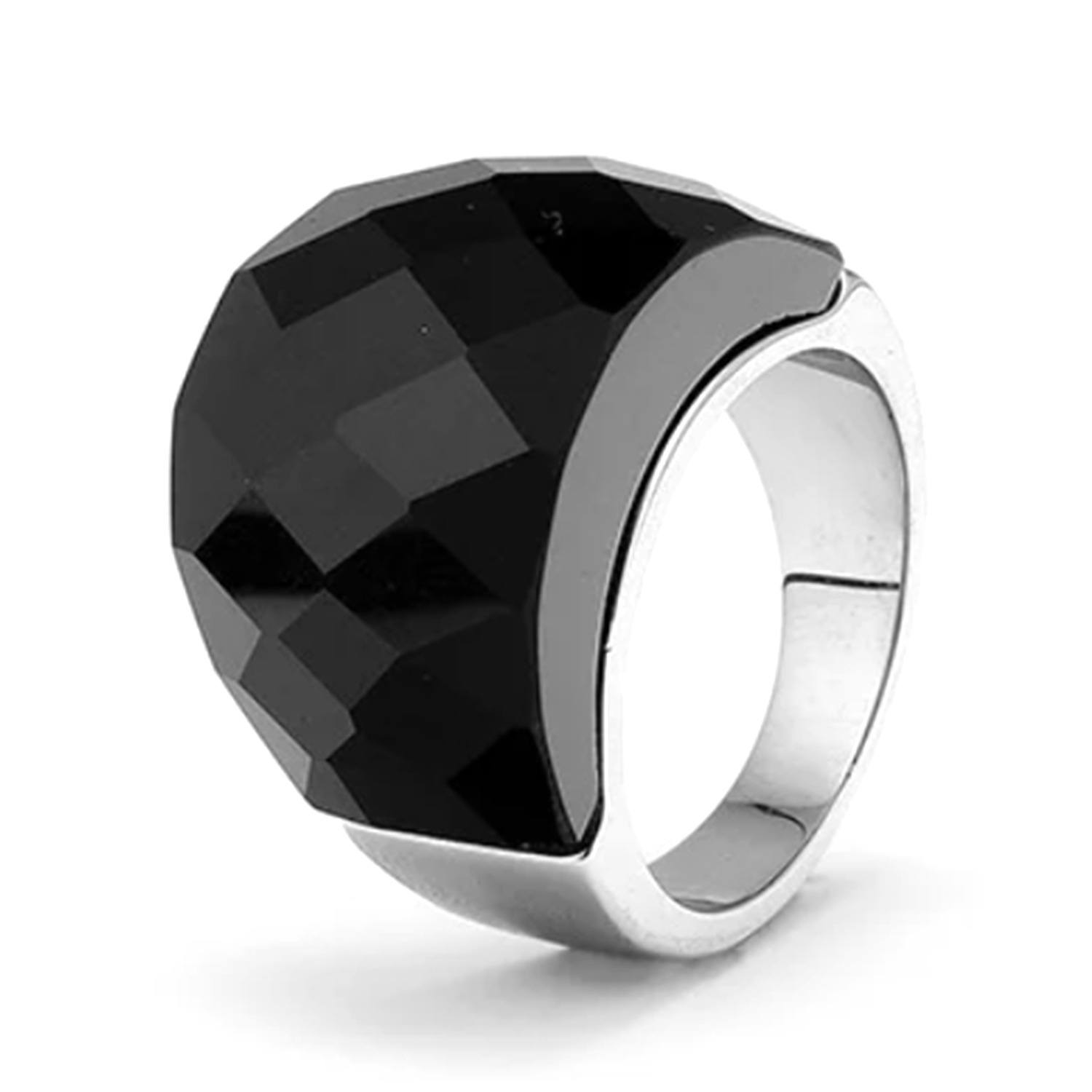 18g Weight Rhinestones Inlay Material Rings Classification 1 Piece Quantity Holiday, Daily Occasion Titanium Steel Material Color Block Pattern Men's Gender Inlay Design Simple Style, Classic Style Style Simple Style Classic Style Color Block Titanium Steel Inlay Rhinestones Men's Rings 26