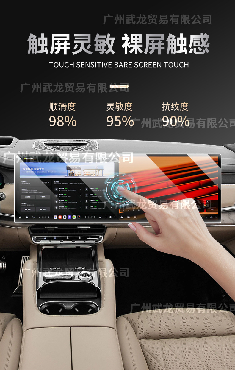 Suitable for 26 Models of Zeekr 8X Central Control Navigation Screen Anti-Scratch Tempered Film Dashboard Protective Film Interior Film